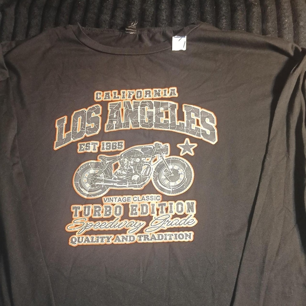 Motorcycle graphic tee shirt